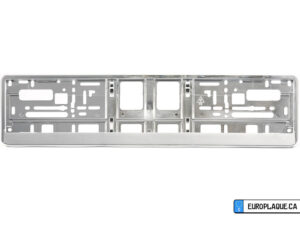 Universal Chrome-look frame for Euro Size plate